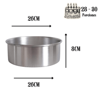 SET emprendiendo reposteria moldes torta bizcocho aluminio emprendedor