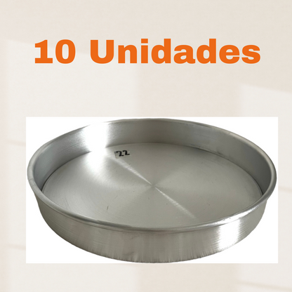 Pack 10  Molde Kuchen Tartaleta Pie Aluminio POR MAYOR