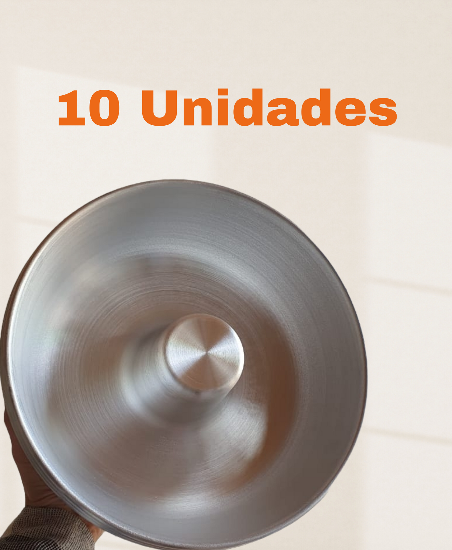 Pack 10 Molde Queque Flanera Aluminio Rosca