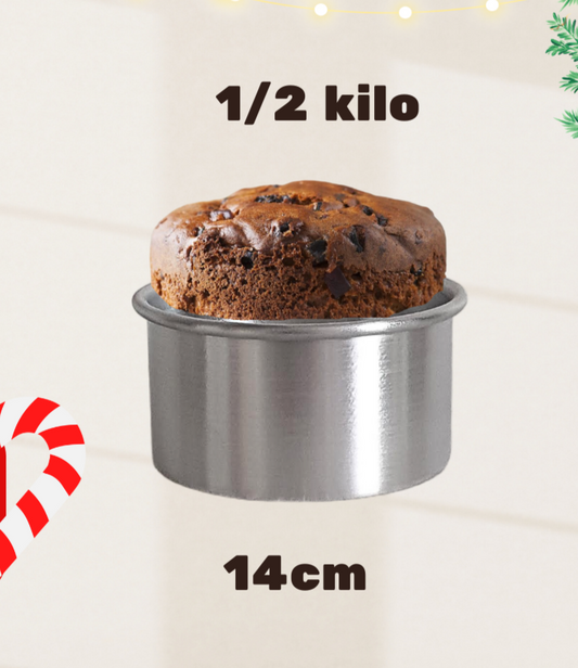 Pan de pascua 1/2 kilo Molde Aluminio 14cm