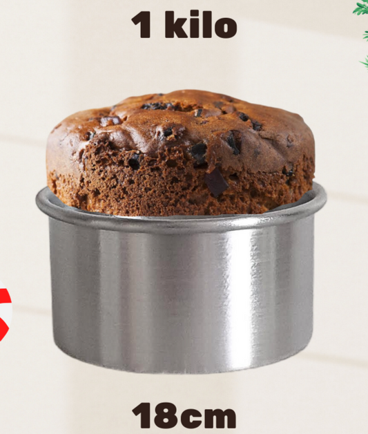 Pan de pascua 1 kilo Molde Aluminio 18cm