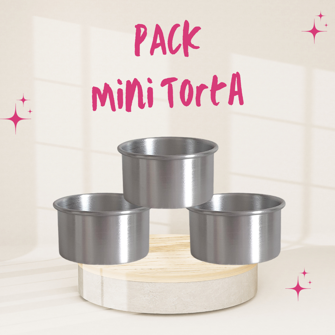 PACK 5 Mini Torta Moldes Reposteria y Pasteleria