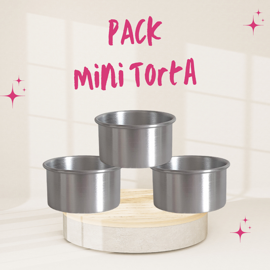 PACK 10 Mini Torta Moldes Reposteria y Pasteleria