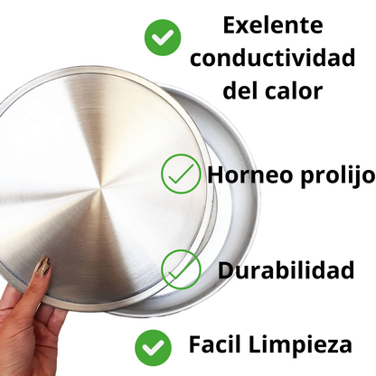 Pack 10  Molde Kuchen Tartaleta Pie Aluminio POR MAYOR
