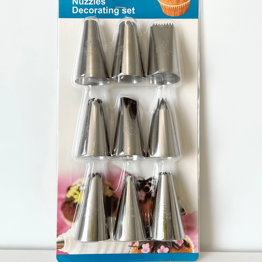 Boquillas Pack 9 piezas set decoración tortas