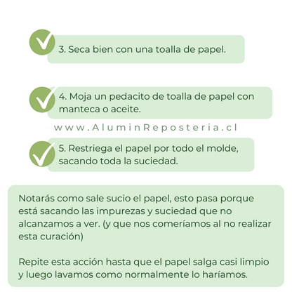 PACK 3 moldes Pan de pascua 1 kilo, 3/4 y 1/2 Molde Aluminio
