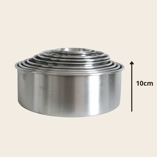 Molde Bizcocho Torta Redondo Aluminio Altura 10cm