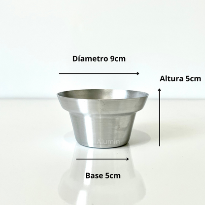 Molde Muffins aluminio queque individual