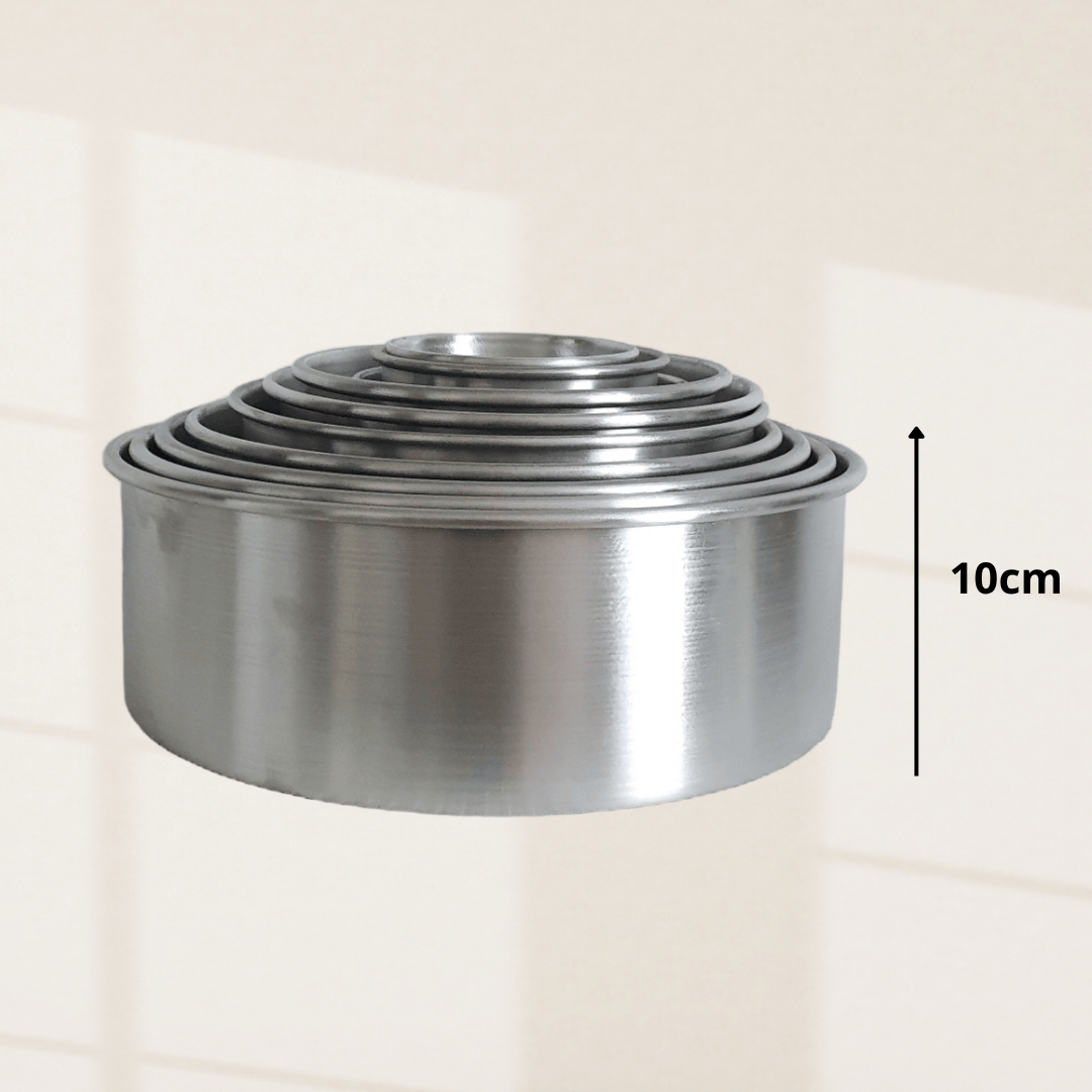 Molde Bizcocho Torta Redondo Aluminio Altura 10cm