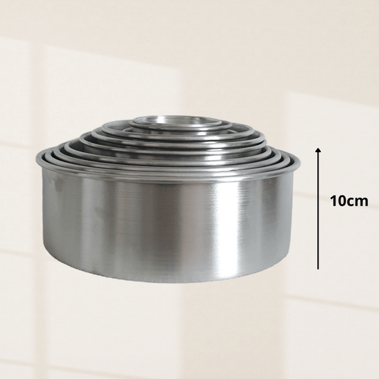 Molde Bizcocho Torta Redondo Aluminio Altura 10cm