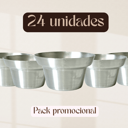 PACK 24 unidades Molde Muffins queque individual muffin aluminio