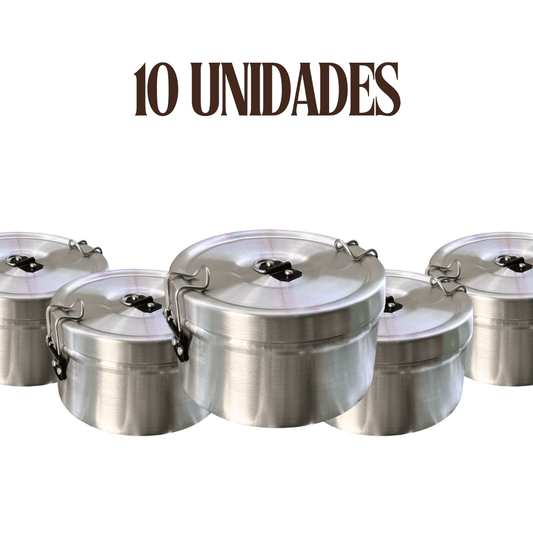 PACK 10 Marmitas olla de comida aluminio por mayor