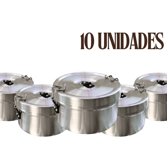 PACK 10 Marmitas olla de comida aluminio por mayor