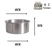 Pack emprendedor/a reposteria moldes torta bizcocho aluminio