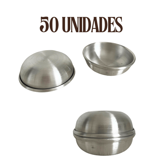 PACK 50 Moldes Empolvados Aluminio por Mayor