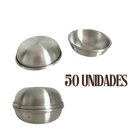 PACK 50 Moldes Empolvados Aluminio por Mayor