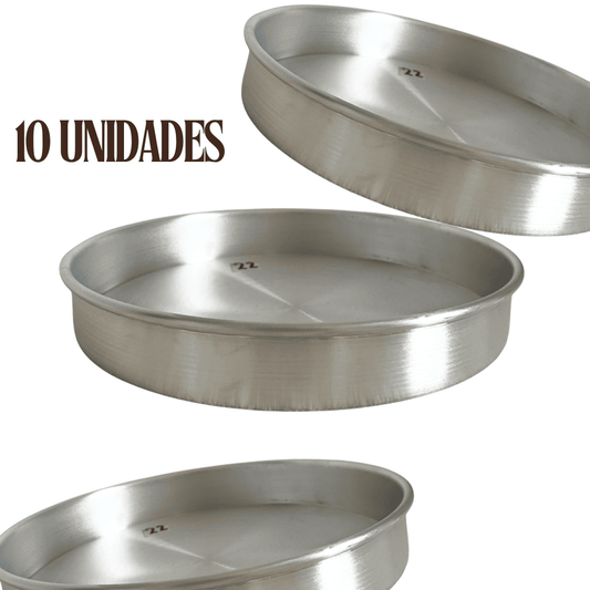Pack 10  Molde Kuchen Tartaleta Pie Aluminio POR MAYOR