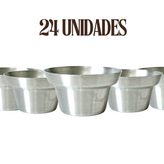 PACK 24 unidades Molde Muffins queque individual muffin aluminio